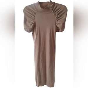 Derek Heart Camel Form Fitted Cap Sleeve Mini Dress SZ M NWT